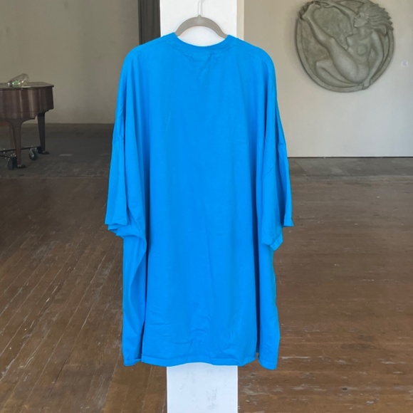 6X blue cotton T-shirt - Picture 4 of 4